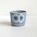 藤吉憲典　染付撫子文蕎麦猪口