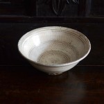 増田勉　印花三島飯碗