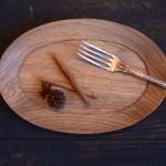 高塚和則　クルミオーバル皿