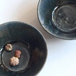 田谷直子　台形青瑠璃小鉢