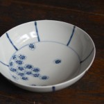 清水なお子　梅散し5寸鉢