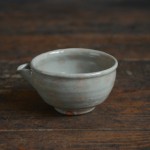 石田辰朗　粉引片口