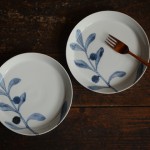 古川桜　山桃文6.5寸皿