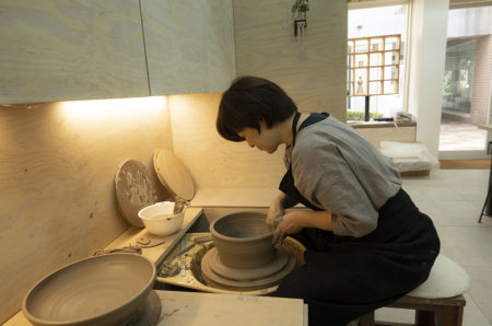 内田可織さんの工房にお邪魔しました