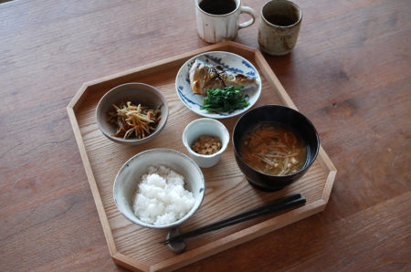 【朝ごはん】鯖の塩焼き定食