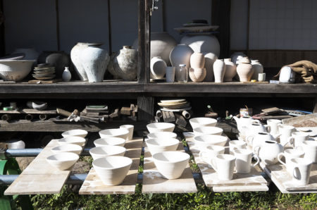 10月24日(土)から開催する個展を前に山田隆太郎さんの工房にお邪魔してきました